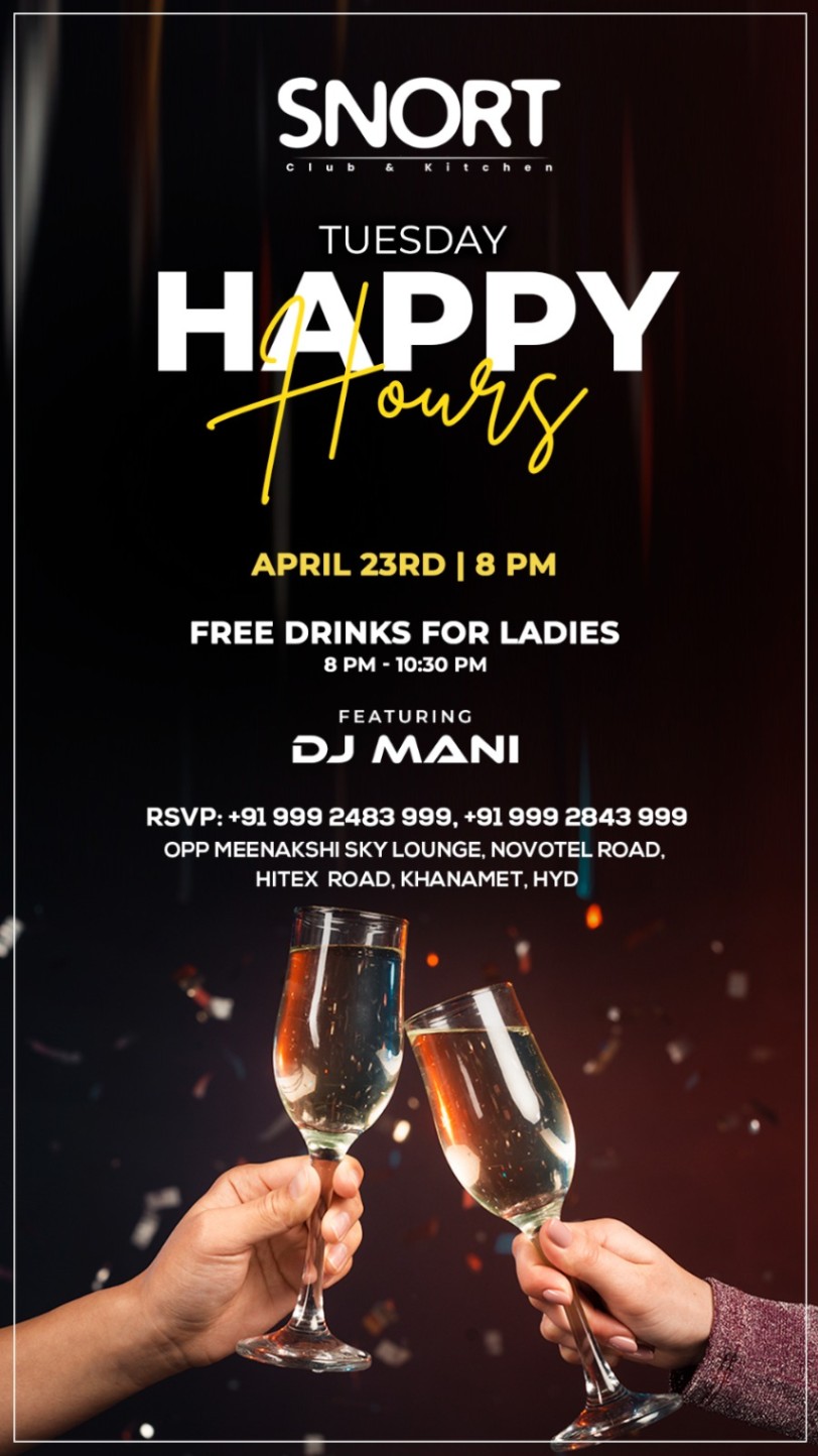 Tuesday Happy Hours - ft DJ Mani