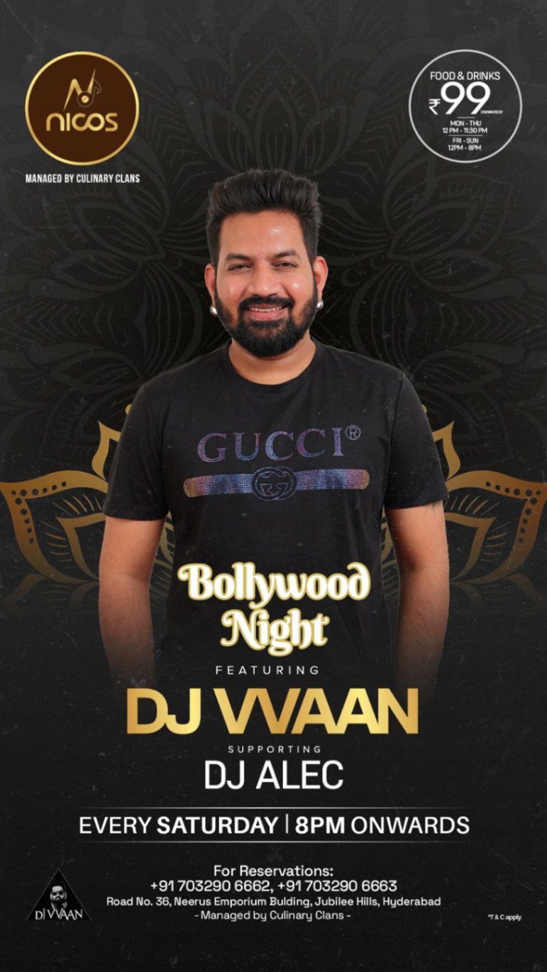 Saturday Bollywood Night - ft DJ Vvaan