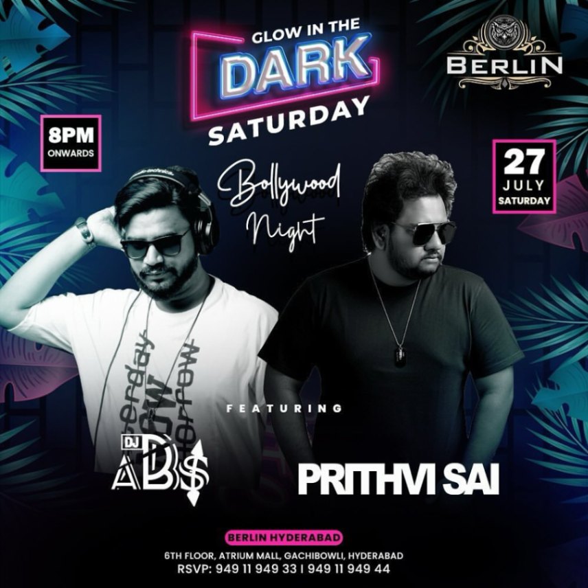 Glow In The Dark Saturday - Ft DJ Abs And Prithvi Sai