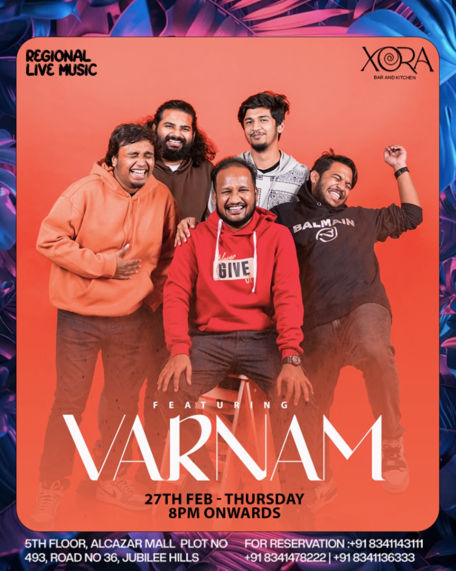 THURSDAY NIGHT LIVE - FT VARNAM BAND