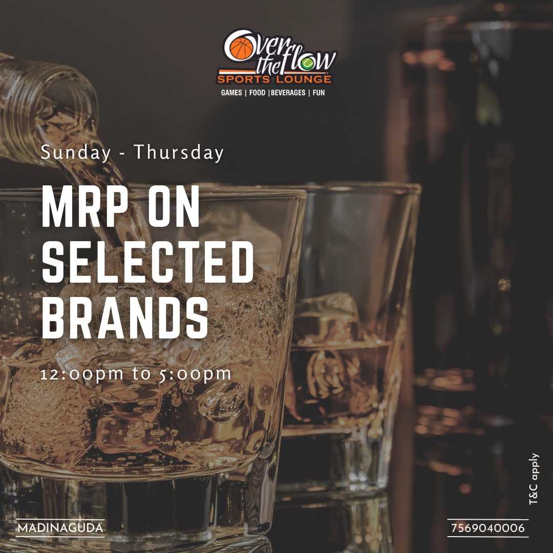 MRP On Selected Brands