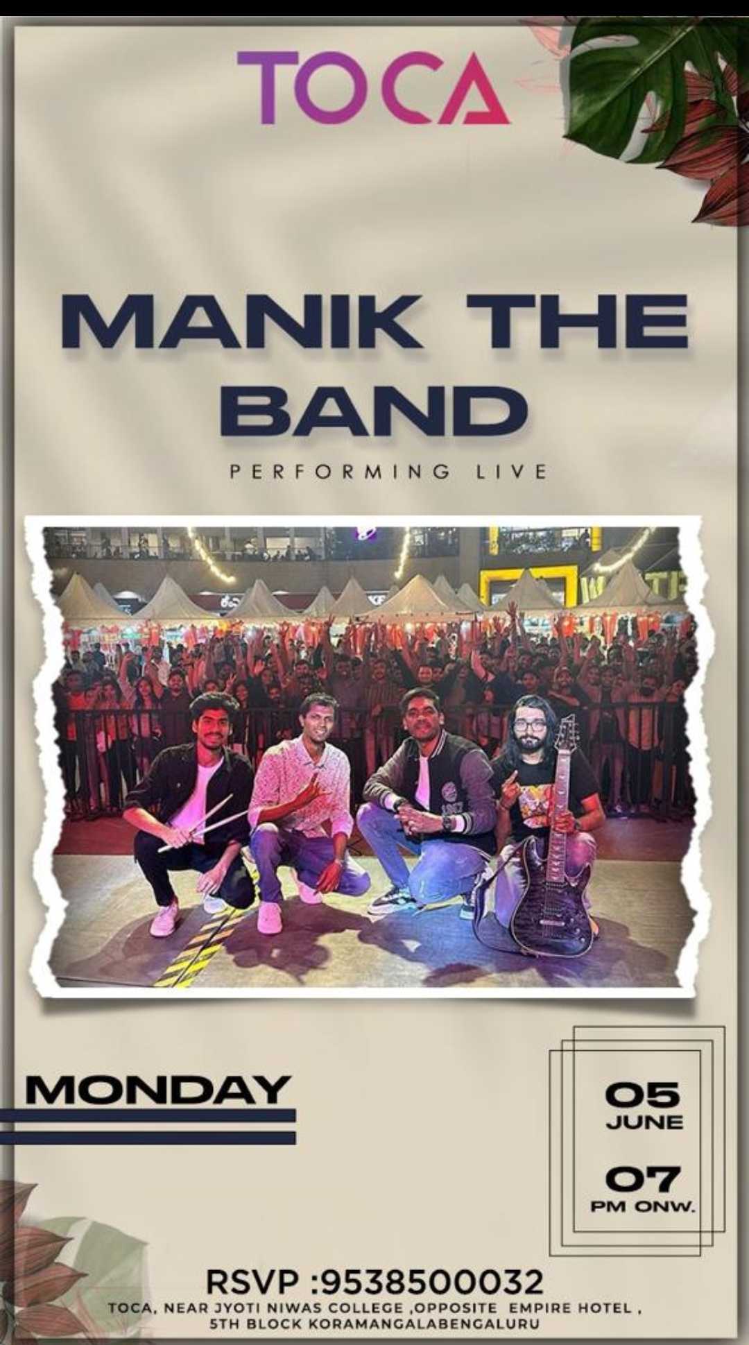 Manik The Band Live at Toca