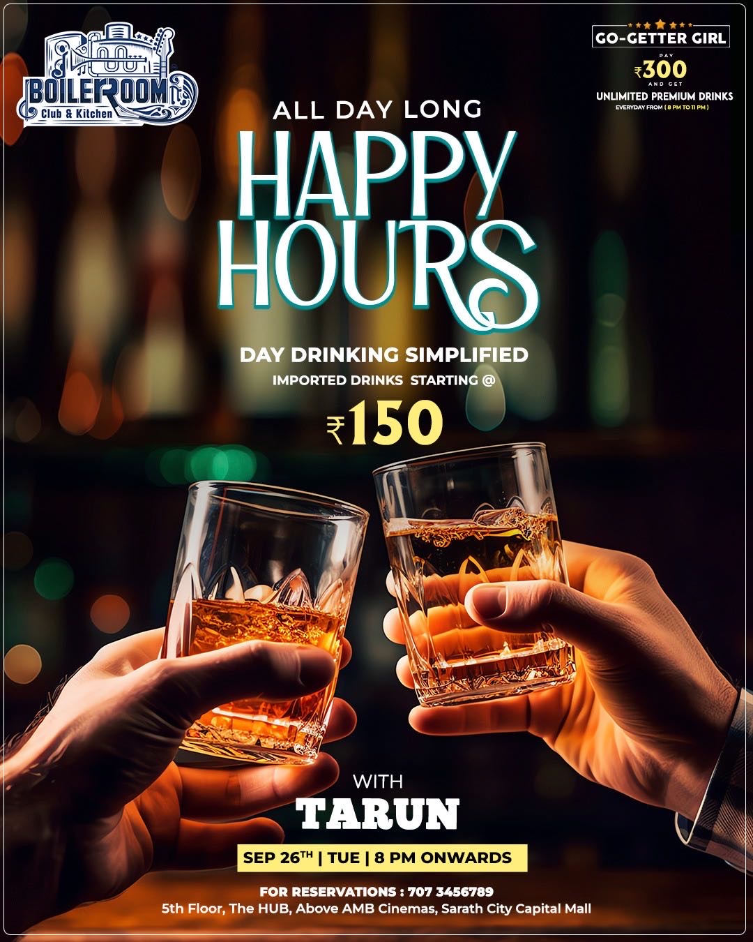 Tuesday Happh Hours - Ft Dj Tarun